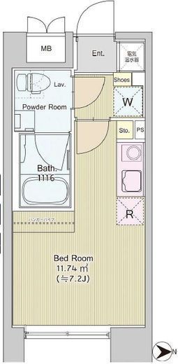 パティオスクエア中野 210 間取り図