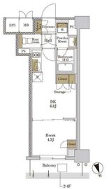RJRプレシア大森北 316 間取り図