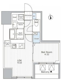 ウィステリア エス 上野 805 間取り図