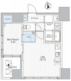 ウィステリア エス 上野 507 間取り図