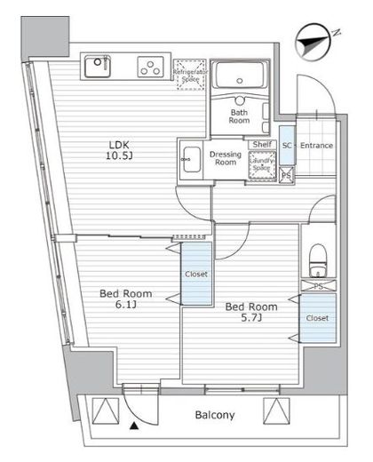 ウィステリア エス 上野 901 間取り図