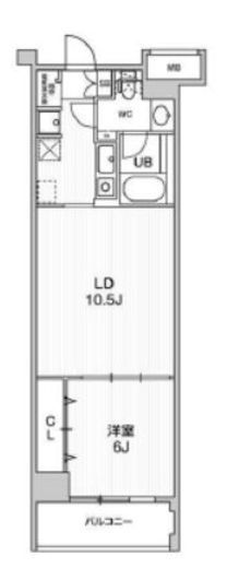 六本木デュープレックスエムズ 405 間取り図