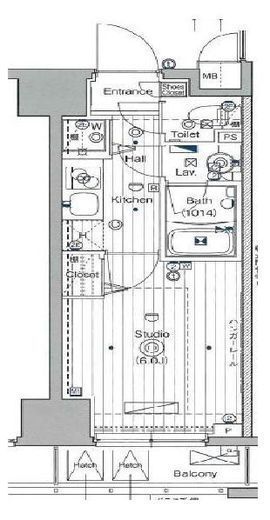 ガーラ・ステーション横濱関内 8階 間取り図