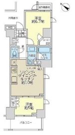 オープンレジデンシア品川 2階 間取り図