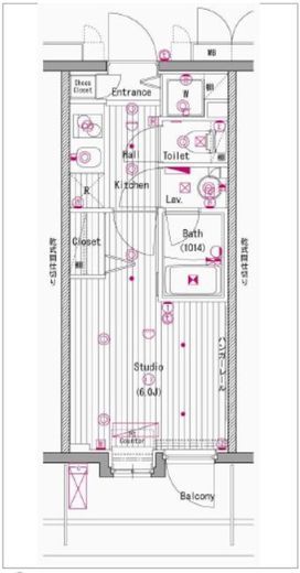グランド・ガーラ横濱元町 11階 間取り図