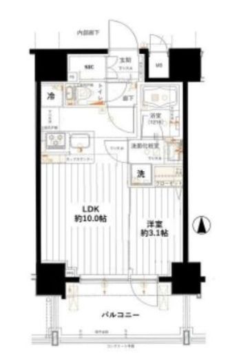 インプレスト目白ヒルズ 3階 間取り図