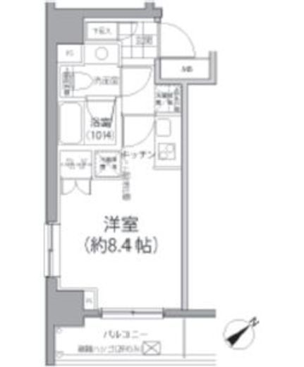 パークハビオ東向島 501 間取り図