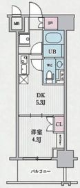 テラス浅草橋 806 間取り図