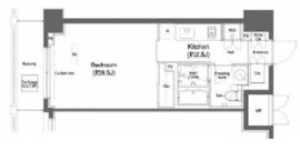 プラウドフラット横浜 1007 間取り図