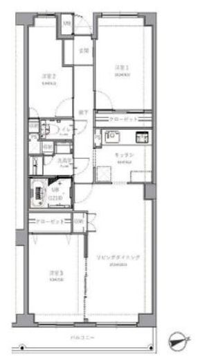 アプリーレ日吉本町 305 間取り図