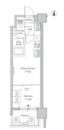 ワンルーフレジデンス錦糸町 402 間取り図