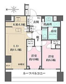ザ・パークハウス高輪プレイス 7階 間取り図