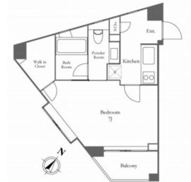 KDXレジデンス麻布仙台坂 103 間取り図