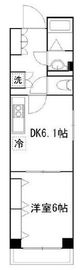 ブレシア銀座イースト 2階 間取り図
