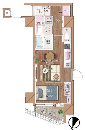 クレイシアIDZ千代田岩本町 3階 間取り図