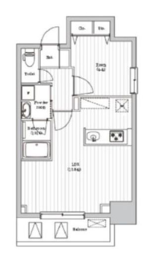 アーバンパーク日暮里 403 間取り図