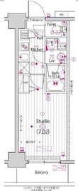 ガーラ・プライム横濱関内 5階 間取り図