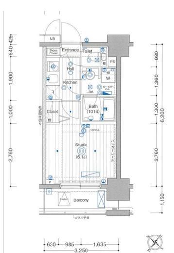 ガーラ・プレシャス川崎 6階 間取り図