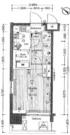 グランド・ガーラ横濱桜木町 3階 間取り図