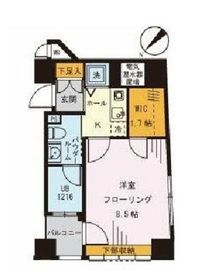 コンフォート東新宿 401 間取り図