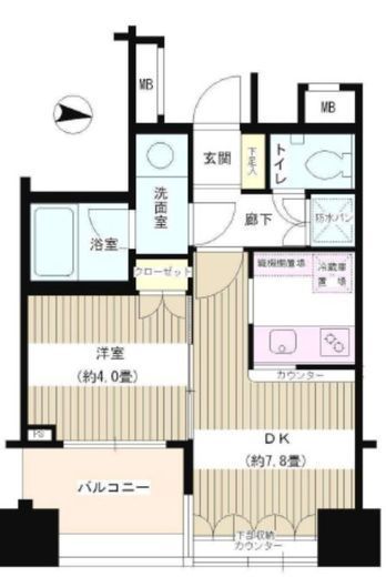 ネオマイム文京音羽 4階 間取り図