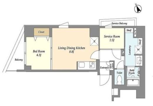 AIFLAT代々木上原 305 間取り図