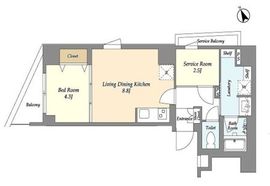 AIFLAT代々木上原 305 間取り図
