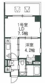 プレジール神宮前 301 間取り図