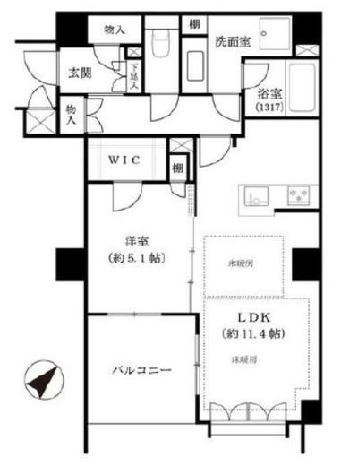 渋谷神山町レジデンス 204 間取り図