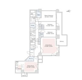 泉ガーデンレジデンス 1704 間取り図