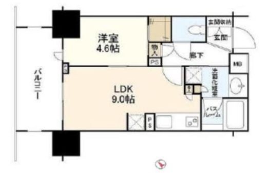 アトラス日暮里ウエストレジデンス 5階 間取り図