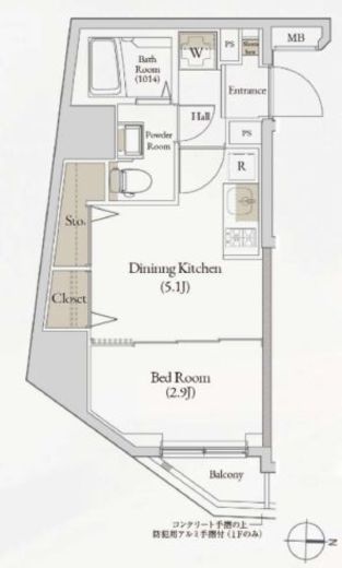 Log入谷 801 間取り図