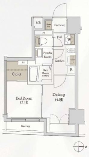 Log入谷 402 間取り図