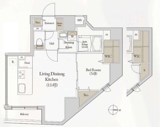 Log入谷 1102 間取り図