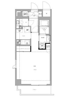 プライムアーバン麻布十番 401 間取り図