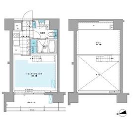 プライムアーバン芝浦LOFT 907 間取り図