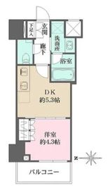 ザ・パークワンズ深川門前仲町 6階 間取り図