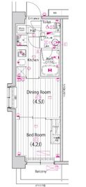 ガーラ・ヴィスタ元住吉 4階 間取り図