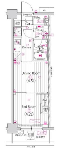ガーラ・ヴィスタ元住吉 2階 間取り図
