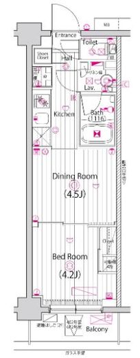 ガーラ・ヴィスタ元住吉 2階 間取り図