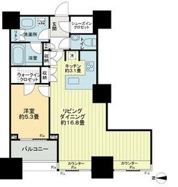 高輪ザ・レジデンス 12階 間取り図