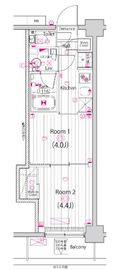 ガーラ・ヴィスタ元住吉 605 間取り図