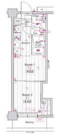 ガーラ・ヴィスタ元住吉 704 間取り図
