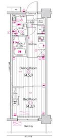 ガーラ・ヴィスタ元住吉 607 間取り図