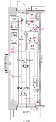 ガーラ・ヴィスタ元住吉 210 間取り図