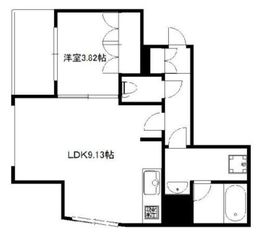 ジャコワ日本橋中洲 204 間取り図