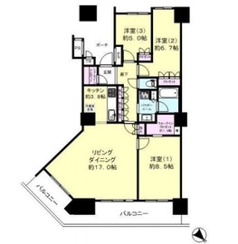 シティタワー品川 30階 間取り図