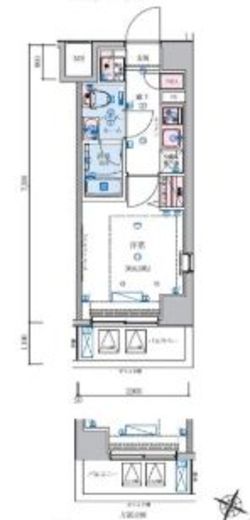 リヴシティ横濱石川町 604 間取り図