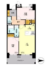 ロイヤルパークスリバーサイド 312 間取り図