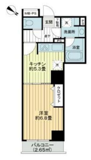 ライオンズマンション飯田橋駅前 10階 間取り図